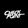 Bold white 'Checkpoint' text on a black background, emphasizing a progress or control point in a game or journey.